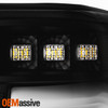 For 1999-2004 Grand Cherokee [E Tube Style] Light Bar Full LED Black Tail Lamp