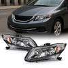 For 2012-2015 Honda Civic Sedan 12-13 Coupe Halogen Type Chrome Headlights Pair