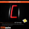 For 1999-02 Silverado Sierra 1500/1500HD/2500/2500HD LED Tube Black Tail Lights