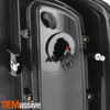 For 07-08 Ram 1500 2500 09 3500 LED Tube Bar Black Tail Lights + Smoke 3RD Brake