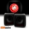 For 18-22 Wrangler JL Halogen Light Bar Sequential LED Black Smoked Tail Lamps