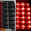 For 2009-18 Ram 1500 10-18 Ram 2500/3500 LED C-Tube Black Tail light Pair LH+RH