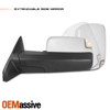 For 09-18 Ram - Pair Towing Mirrors W/ Power Fold/Temp Sensor & Heat/Turn Signal