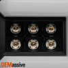 For 2016-18 Silverado 1500/2500HD Sierra 3500HD [Dual C-Tube] LED Black TailLamp