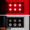 For 2016-18 Silverado 1500/2500HD Sierra 3500HD [Dual C-Tube] LED Black TailLamp