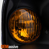 Fits 04-06 Elantra Black Bezel Headlights Lamps Passenger/Right Side Replacement