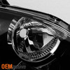 Fit [4-Door Sedan] 2004-2009 Mazda 3 Black Projector Driver  Left Side Headlight