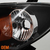 Fit [4-Door Sedan] 2004-2009 Mazda 3 Black Projector Driver  Left Side Headlight