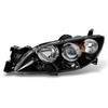 Fit [4-Door Sedan] 2004-2009 Mazda 3 Black Projector Driver  Left Side Headlight