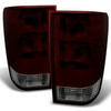 *Dark Red Lens* Fits 2004-2015 Titan Tail Lights Brake Lamps Pair Set Left+Right