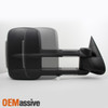 Fits 99-07 Silverado Manual LED Smoke Signal Passenger Extendable Towing Mirror