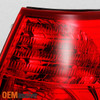 Fits 2006-2010 Toyota Sienna Red Clear Outer Piece Passenger Side Taillight Lamp