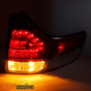 Fits 2011-2014 Sienna Red Clear LED Tail lights Outer Piece Set Left+Right Pair