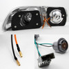 Fit 92-95 Honda Civic 2Dr 4Dr Chrome LED Ring Style Tail Lights Replacement