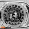 Fit 92-95 Honda Civic 2Dr 4Dr Chrome LED Ring Style Tail Lights Replacement