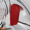 Fit 92-95 Honda Civic 2Dr 4Dr Chrome LED Ring Style Tail Lights Replacement