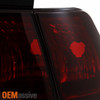 Fit 99-04 Ford Mustang Dark Red Tail Lights Brake Lamps Left+Right 1999-2004