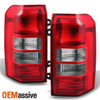 Fits 08-17 Jeep Patriot Red Clear Taillights Repalcement Driver + Passenger Pair