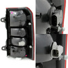 Fits 08-17 Jeep Patriot Red Clear Taillights Repalcement Driver + Passenger Pair