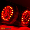 Fit 1992-95 Honda Civic Coupe Sedan Black LED Ring Style Tail Lights Replacement