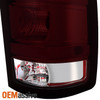 Fit 07-13 Sierra Fleetside Pickup Dark Red Taillights Brake Lamps Replacement