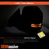Pair Power+Heat+Turn+LED Turn Signal Black Texture Towing Mirror For 04-14 F150