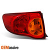 Fits 2009 2010 Toyota Corolla Driver Left Side Outer Piece Tail Light Set