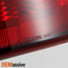 Fit 01-03 Grand Caravan Voyager Town & Country Red Clear Driver Left Tail Light