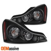 Fits 2008-2015 Infiniti G37/ Q60 Coupe OE Pair Tail Lights - Black Housing
