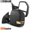 Pair Power+Heat+Turn Signal Black Texture Towing Mirror For 08-16 Ford Superduty