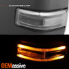 Pair Power+Heat+Turn+AUX+Clearance Light Black Towing Mirror For 17+ Super duty