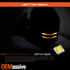 Pair Power+Heat+Turn Signal Black Texture Towing Mirror For 99-07 Ford Superduty
