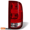Fit 07-13 Sierra Fleetside Red Clear Tail Light Passenger Right Side Replacement