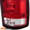 Fit 07-13 Sierra Fleetside Red Clear Tail Light Passenger Right Side Replacement