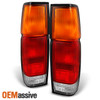 Fits 86-97 Hardbody D21 Truck Red Clear Tail Lights Left + Right Replacement Set