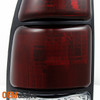 Fits 00-04 Toyota Tundra Pickup Dark Red Lens Taillights Brake Lamps Set