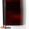 Fit 97-01 Jeep Cherokee Dark Red Tail Lights Brake Lamps Replacement L+R