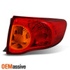 Fits 2009 2010 Toyota Corolla Passenger Right Side Outer Piece Tail Light Set