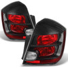 Fits 2007 2008 2009 Sentra Black Tail Lights Brake Lamps Left+Right Replacement