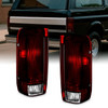 Fit 1987-1997 Ford Bronco F150 F250 Pickup Dark Red Tail Lights Replacement