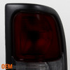 Fits 94-01 Ram 1500/2500/3500 Pickup Dark Red Taillights Brake Lamps Replacement