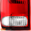 Fit 1997-2003 Ford F150 / 1999-2007 Ford Super Duty Pickup Red Clear Tail Light