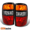 Fits 2000-2006 Suburban Yukon Tahoe Red Clear Tail Lights Replacement Pair