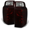 Fit 06-10 Jeep Commander Dark Red Tail Lights Replacement Driver + Passenger