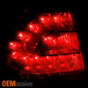 Fits 2011-2014 Sienna Red Clear Outer LED Tail light Set Dirver Left Side