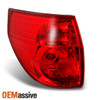Fits 2006-2010 Toyota Sienna Red Clear Outer Piece Driver Side Taillight Combo
