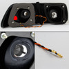 Fit 96-00 Honda Civic 2Dr Coupe Black LED Tail Lights Brake Lamps Repalcement