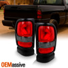 Fit 1994-2002 Dodge Ram 1500 2500 3500 Truck Red Clear Tail Lights Replacement