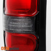 Fit 1994-2002 Dodge Ram 1500 2500 3500 Truck Red Clear Tail Lights Replacement