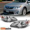 Fits 12-14 Camry Projector Headlights Driver + Passenger Replacement light Lamps